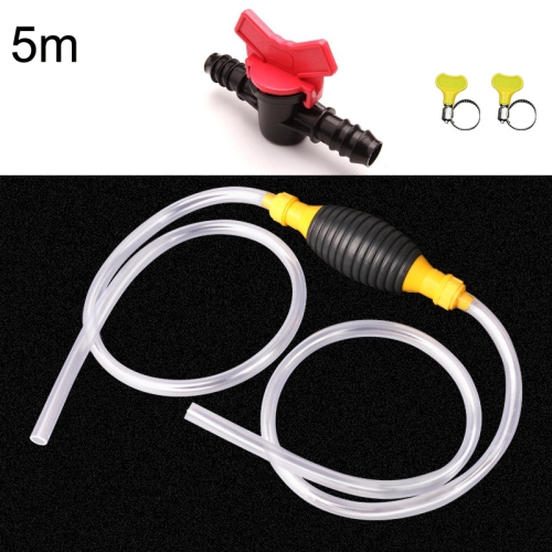 

5m With Switch Car Motorcycle Oil Barrel Manual Oil Pump Self-Priming Large Flow Oil Suction
