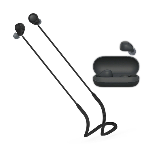 

For Sony WF-C700B/WFC-700N 2pcs Bluetooth Headset Silicone Anti-Lost Rope(Black)