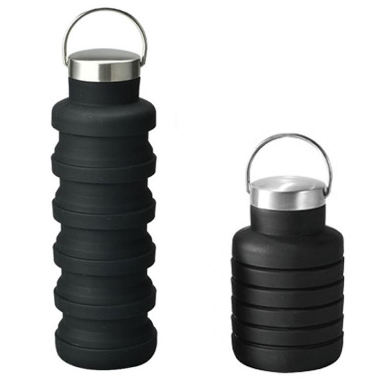 Cateissary Taza Retráctil Plegable De Acero Inoxidable, Tapa