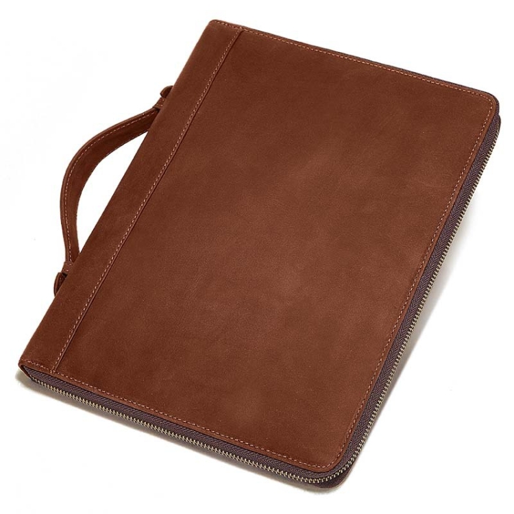 

HUMERPAUL Tablet Protective Leather Case Handbag Business Leather Computer Bag(Brown)