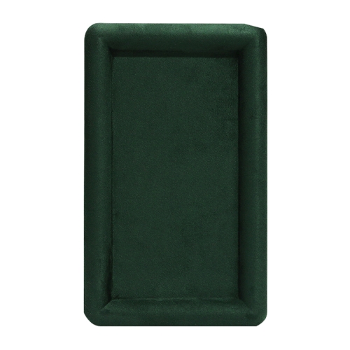 

20x12x1.5cm Jewelry Tray Ring Rectangular Empty Plate Earrings Necklace Jewelry Display Plate(Green)