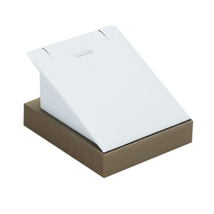 

Jewelry Necklace Pendant Display Rack Live Jewelry Ornament Prop Stand(Champagne + White)