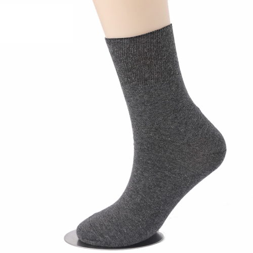 

5pairs Cotton Slack Socks Mid-tube Socks Thin Wide-mouth Socks For Men, Size: Average 37-43(Deep Gray)