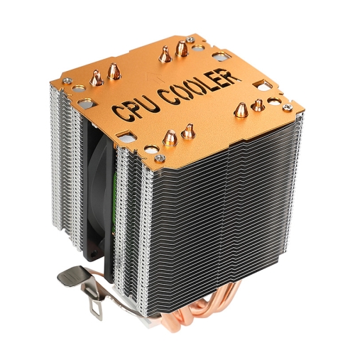 

EVESKY 500 Desktop Computer 4 Copper Tube Mute CPU Cooling Fan, Color: Single Fan Without Light