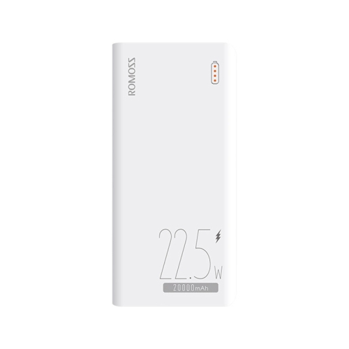 

ROMOSS Sense6F 20000mAh Power Bank PD 20W External Battery Pack(Classic White)