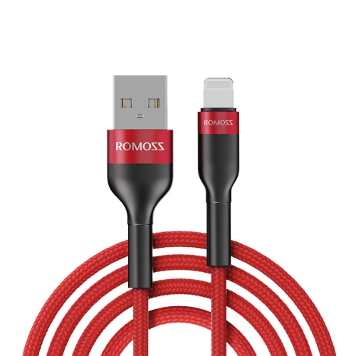 

ROMOSS CB12B 2.4A 8 Pin Fast Charging Cable For IPhone / IPad Data Cable 1.5m(Red)