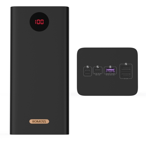 

ROMOSS PEA57 60000mAh 22.5W Power Bank 3 Input and 4 Output Ports(Black)