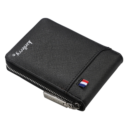 

Baellerry Large-capacity Multi-card Slot Organ Card Bag Mini Zip Coin Purse(Black)