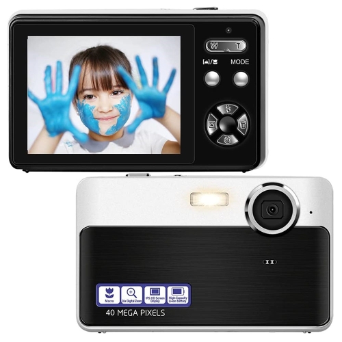 

2.4-inch IPS Screen 48 Million Pixel Digital Camera 16X Digital Zoom Video Macro Portable Camera(Black Standard)