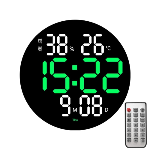 Đồng hồ treo tường kỹ thuật số Led 10 inch Đồng hồ điện tử màn hình
