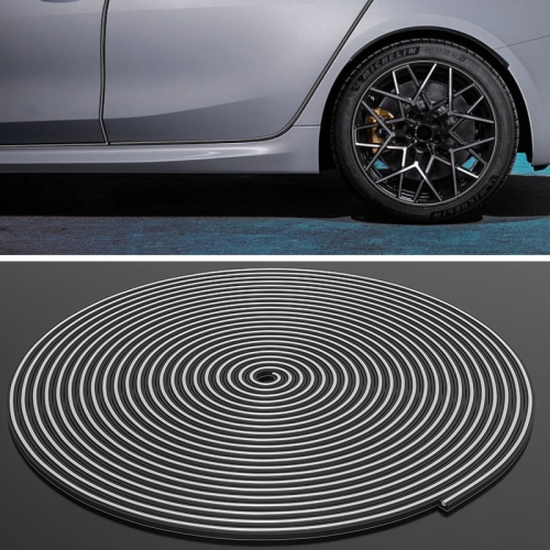

8m Car Wheel Anti-collision Protection Decorative Strip(Gray)