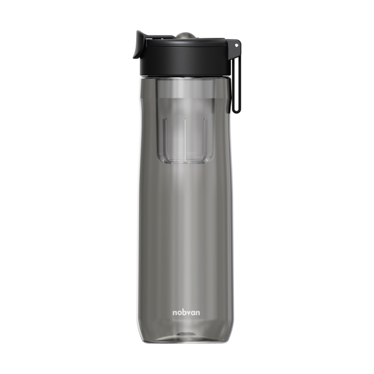 Nobvan Magic Ball Magnetic Bomb Tea Warehouse Tritan Large Capacity Sports  Cup, Style: 800ml (Gray)