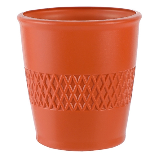 

Simple PE Vase Wet And Dry Flower Arrangement Container Drop Resistant Imitation Glaze Hydroponic Flower Pot(Rose Pink)