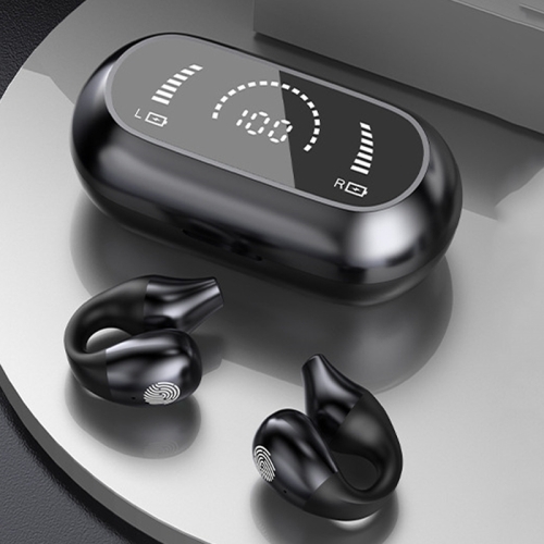 Auriculares inalámbricos Bluetooth 5.3 con clip para la oreja, auriculares  con cancelación de ruido, auriculares para