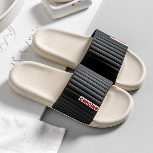

Men and Women Slippers Bathroom Bath Flip Flops Indoor Soft Sole Sandals, Size: 36/37(Black)