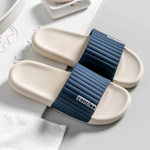

Men and Women Slippers Bathroom Bath Flip Flops Indoor Soft Sole Sandals, Size: 36/37(Dark Blue)