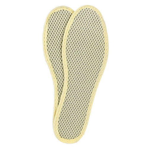 

10pairs Bamboo Charcoal Deodorant Comfortable Soft Breathable Insole, Size: 35(Beige)
