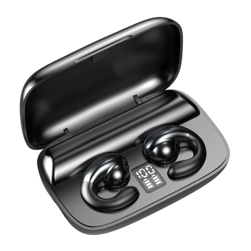 

S19 Wireless Ear Clip Noise Reduction Bluetooth Headphone Bone Conduction No Delay Headset(Black)