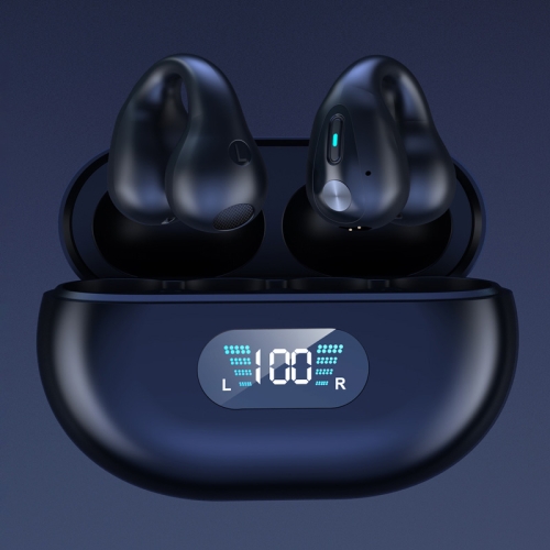 

Q80 TWS Bluetooth 5.3 Wireless Earclip Bone Conduction Noise Reduction Bluetooth Headphone(Black)