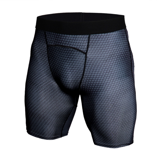 

PRO Sports Tight Shorts Men Training Quick Drying Compression Pants, Size: S(Black)