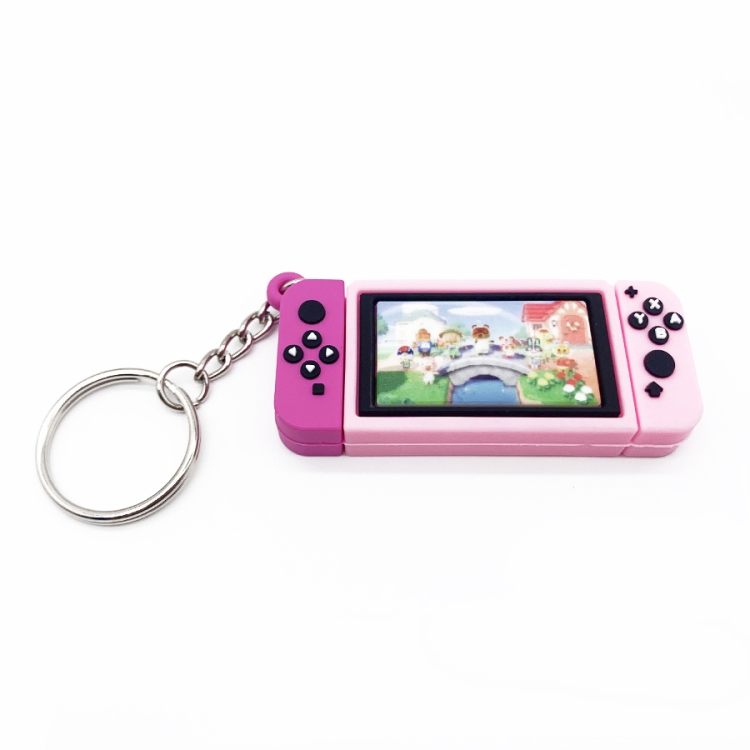 Gamepad Keychain Game Charm Pendant(Pink Small Bridge)