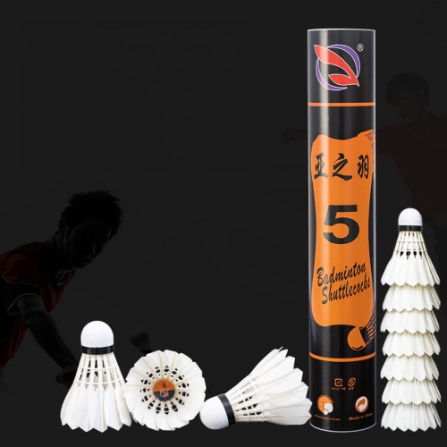 

YAZHIYU 12pcs/pack Badminton Resistant Flight Stability Training Duck Feather Ball 78 Speed