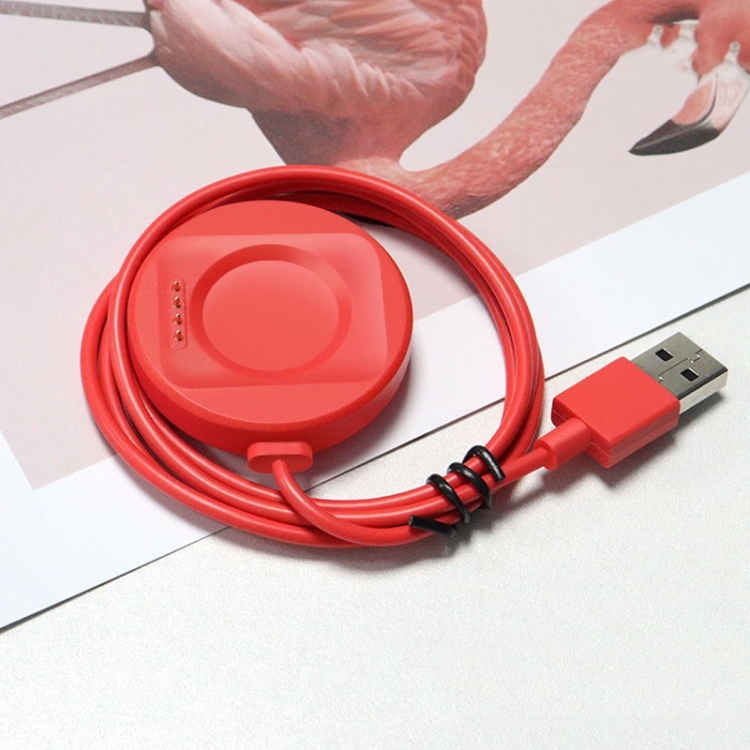 

For OPPO Watch SE Watch USB Port Magnetic Charger Charging Cable(Red)