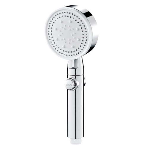 

Pressurized Shower Water Heater Handheld Multifunction 6-speed Nozzle, Color: Silver