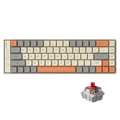 

LANGTU S69 General Computer Wired Office Mechanical Keyboard, Color: Three Colors Red Shaft