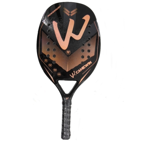 

CAMEWIN 3K Carbon Fiber Rough Surface Beach Tennis Racket With Cover Bag(Orange)