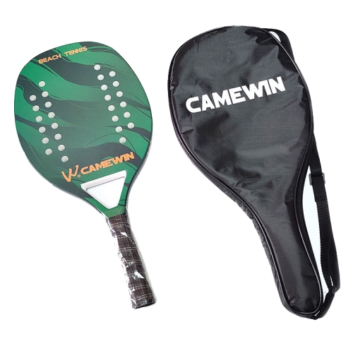 

CAMEWIN Fiberglass + Carbon Beach Tennis Racket With Cover Bag(Green)