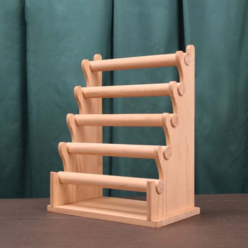 

Solid Wood Detachable Jewelry Display Stand Watch Bangle Bracelet Storage Display Rack, Style: Five Layers