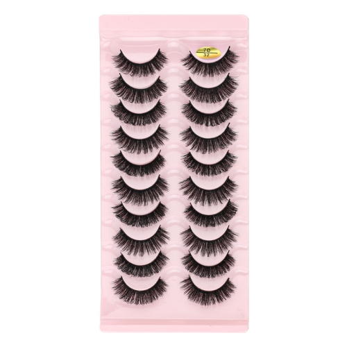 

10pairs Russian Strip Lashes 7D Imitation Mink Volume Fluffy Natural False Eyelashes 7D-32