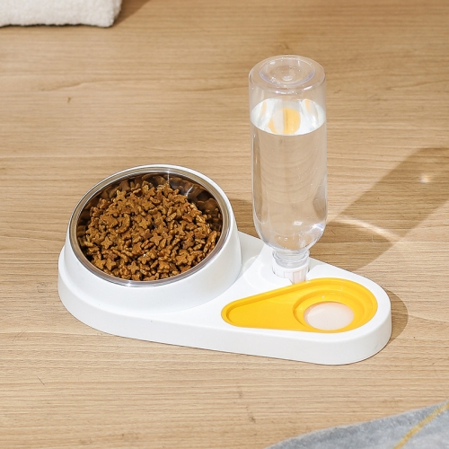 

Cat And Dog Food And Drinking Bowl Pet Eating Set Combination Bowl(White)