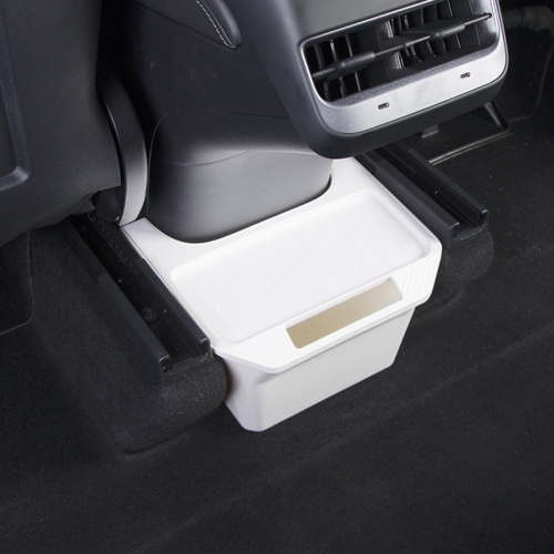 Für Tesla Model Y Mülleimer-Zubehör, Aufbewahrungsbox für die hintere  Mittelkonsole, Farbe: Weiß