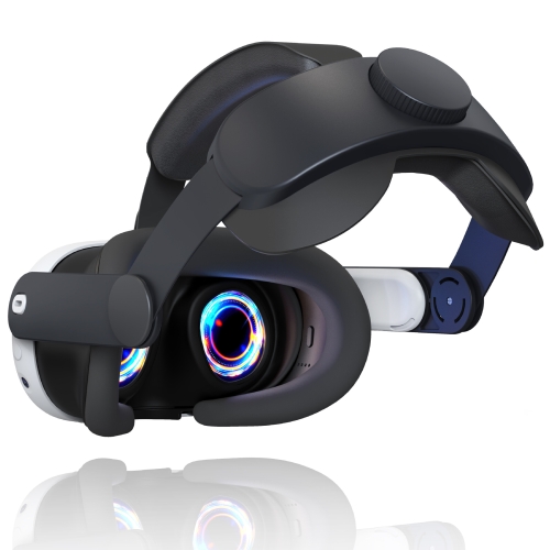 

For Meta Quest 3 VR Adjustable Elite Headset Head Strap(Black)
