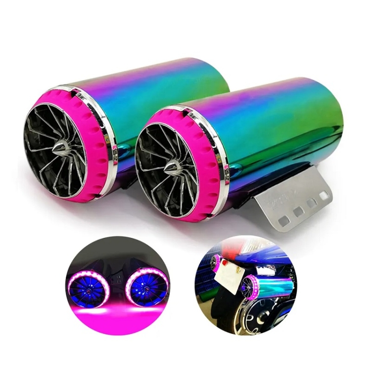 

12V Motorcycle Subwoofer Color-Coated Audio Exhaust Pipe Simulator