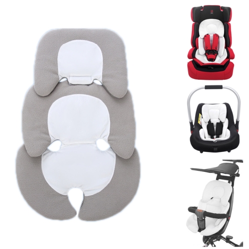 

Baby Stroller Seat Cushion Safety Seat Protector Cushion, Color: Gray White