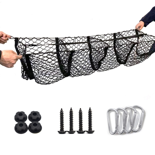 

Pickup Truck Three-dimensional Net Bag Off-road Vehicle Trunk Luggage Net Bag, Size: 120x30cm(Four Pocket)