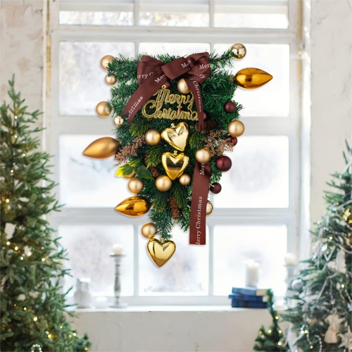 

Love Golden Balls Christmas Tree Christmas Decoration Wreath