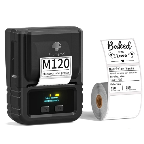 Imprimante D'Étiquettes Thermique Bluetooth - Étiqueteuse Portable