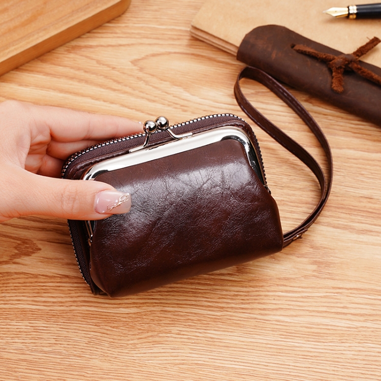Ladies Buckle Coin Purse Detachable Large Capacity Clutch Bag