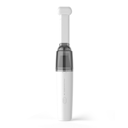Mini Portable Detachable Wireless Handheld Powerful Car Vacuum Cleaner, Style: Plastic Filter (White)