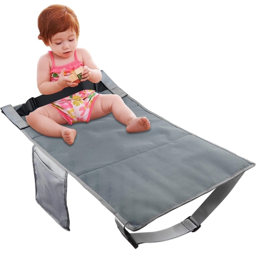 Extension de siège d'avion pour enfants, coussin de siège de voyage  Portable, 79x44cm (gris)