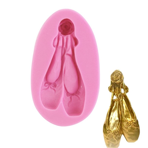 

Matte Ballet Shoes Shaping Mold Jewelry Pendant Epoxy Silicone Mold(Pink)