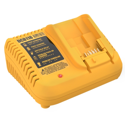 

DCB118 For Dewalt 12V-20V Electric Tool Battery Charger, Plug: AU (Yellow)