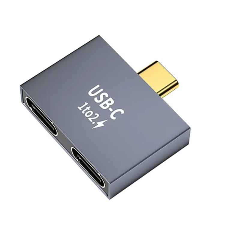 

2 x Type-C Female to Type-C Male Type-C Docking Station Computer Charging Data Port Power Adapter