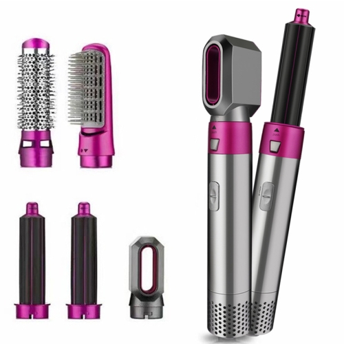 

5 In 1 Hot Air Comb Automatic Curling Iron Square Model Hair Styling Comb Curling And Straightening, Plug: AU Plug