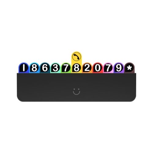 

bbdd Temporary Parking License Plate Concealable Car Removal Number Plate(Rainbow Edition)