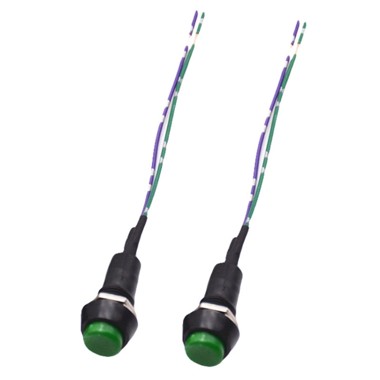 

Car Modification Horn Switch Universal Button Modification Small Switch(Green Button)